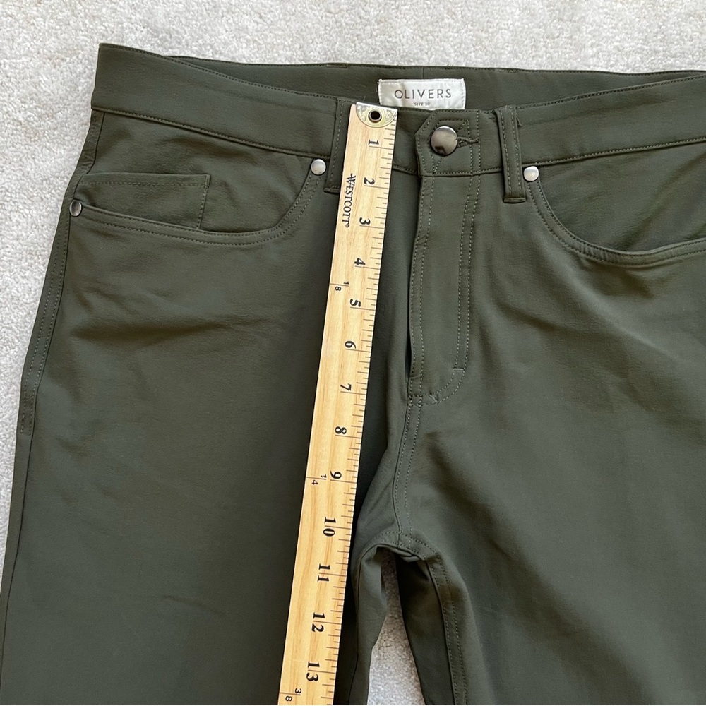 OLIVERS ARMY GREEN PANTS EFFORTLESS MINIMAL STYLISH GQ CASUAL CLASSIC - Picture 6 of 8